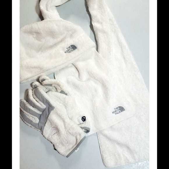 north face hat scarf and gloves